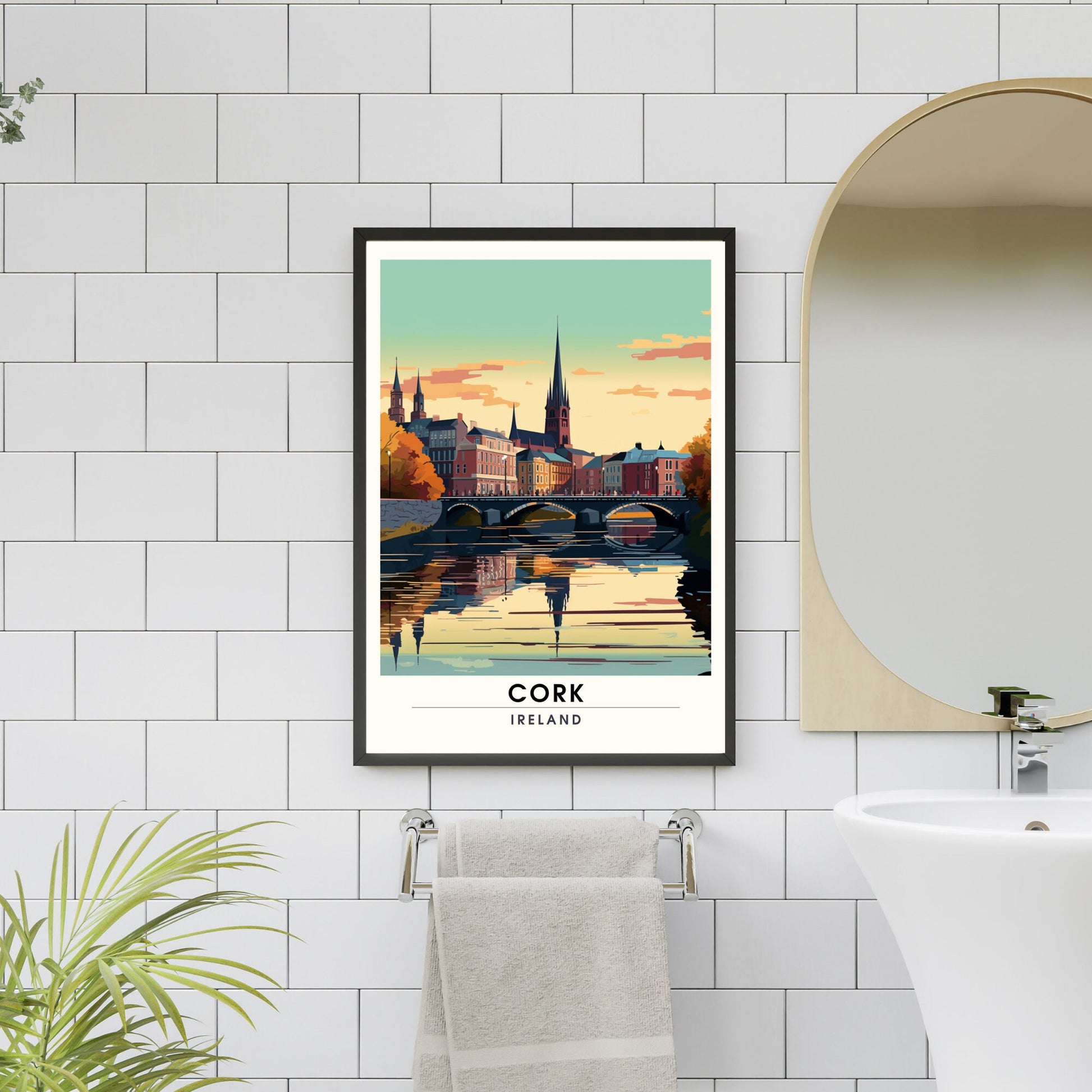 Impression Cork | Affiche de voyage Cork, Irlande | Affiche de voyage Cork