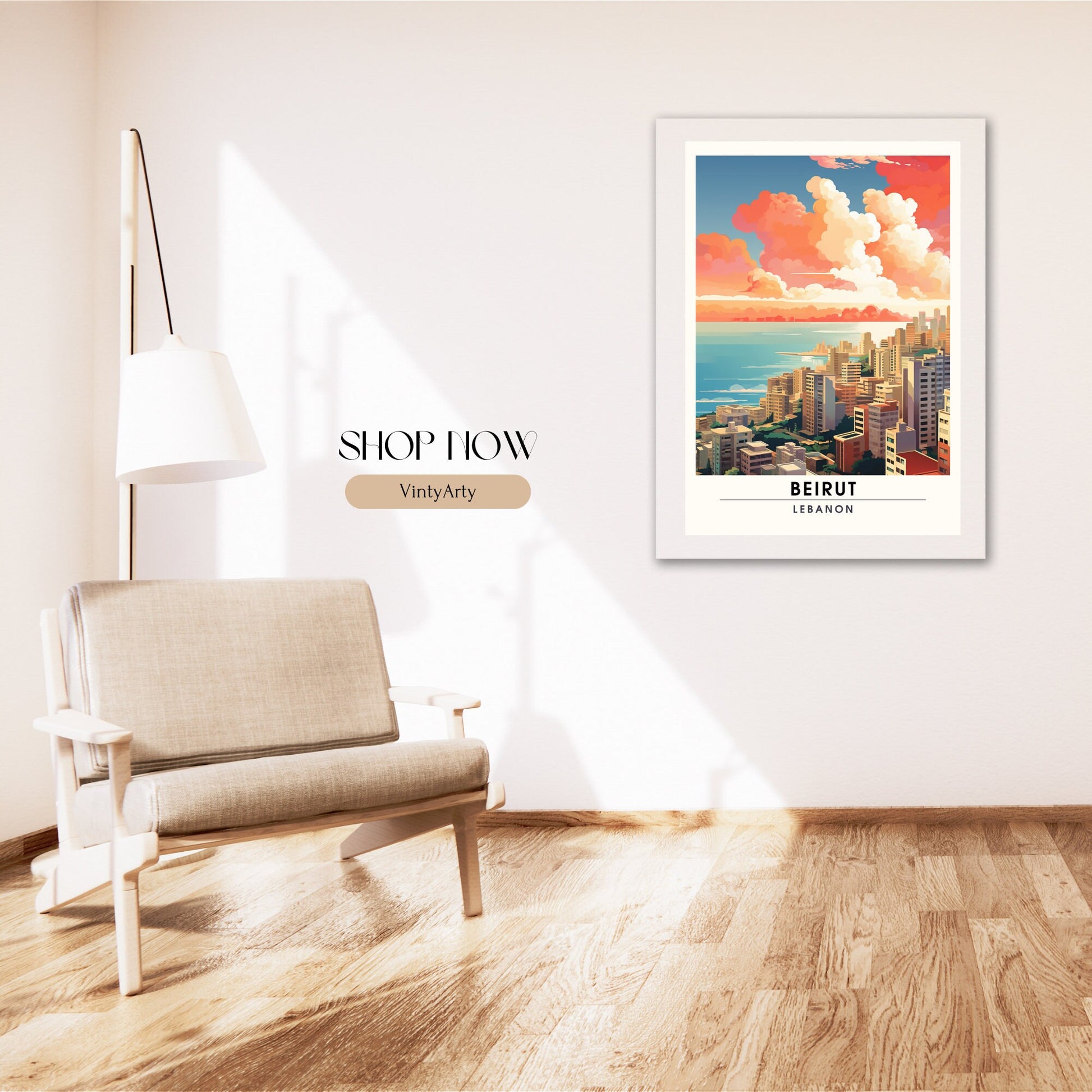 Impression Beyrouth| Affiche de voyage Beyrouth, Liban| Affiche de voyage Beyrouth | Affiche Beyrouth