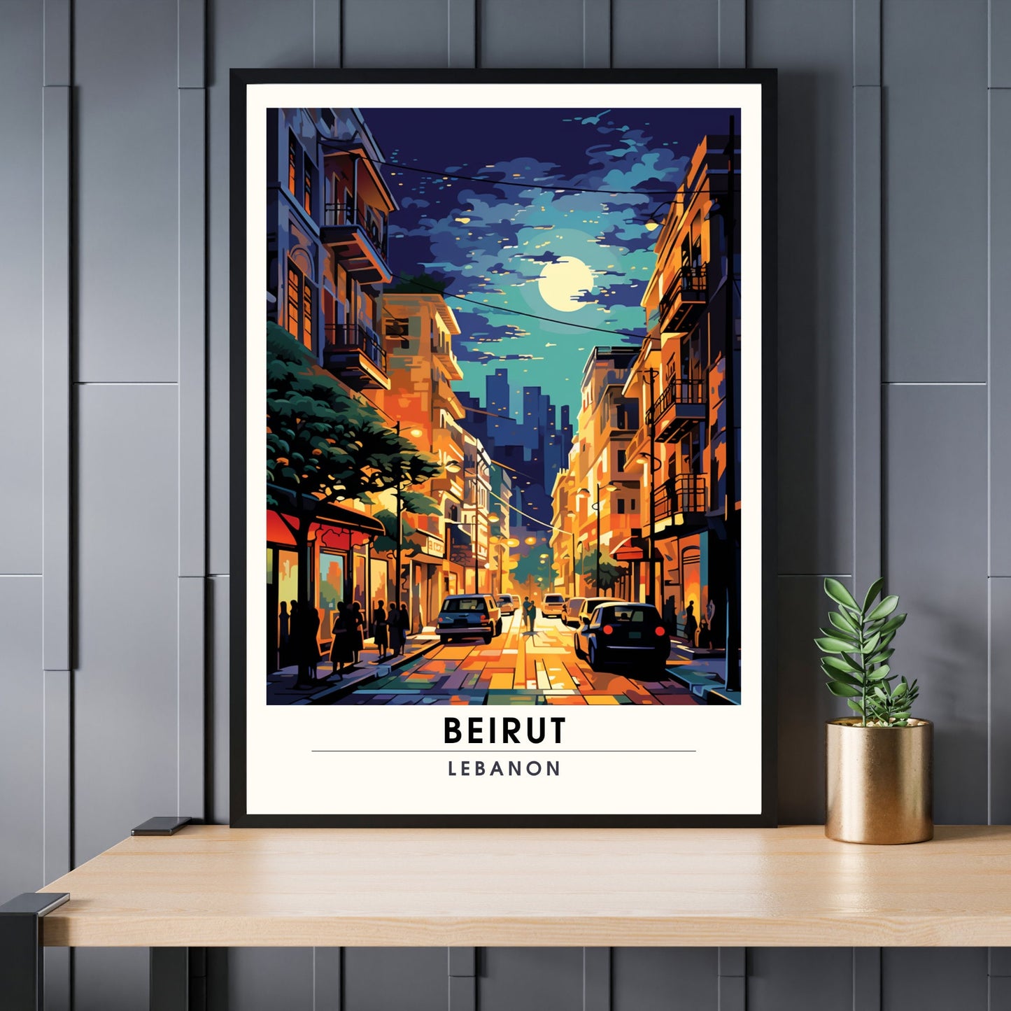 Impression Beyrouth| Affiche de voyage Beyrouth, Liban| Affiche de voyage Beyrouth | Affiche Beyrouth