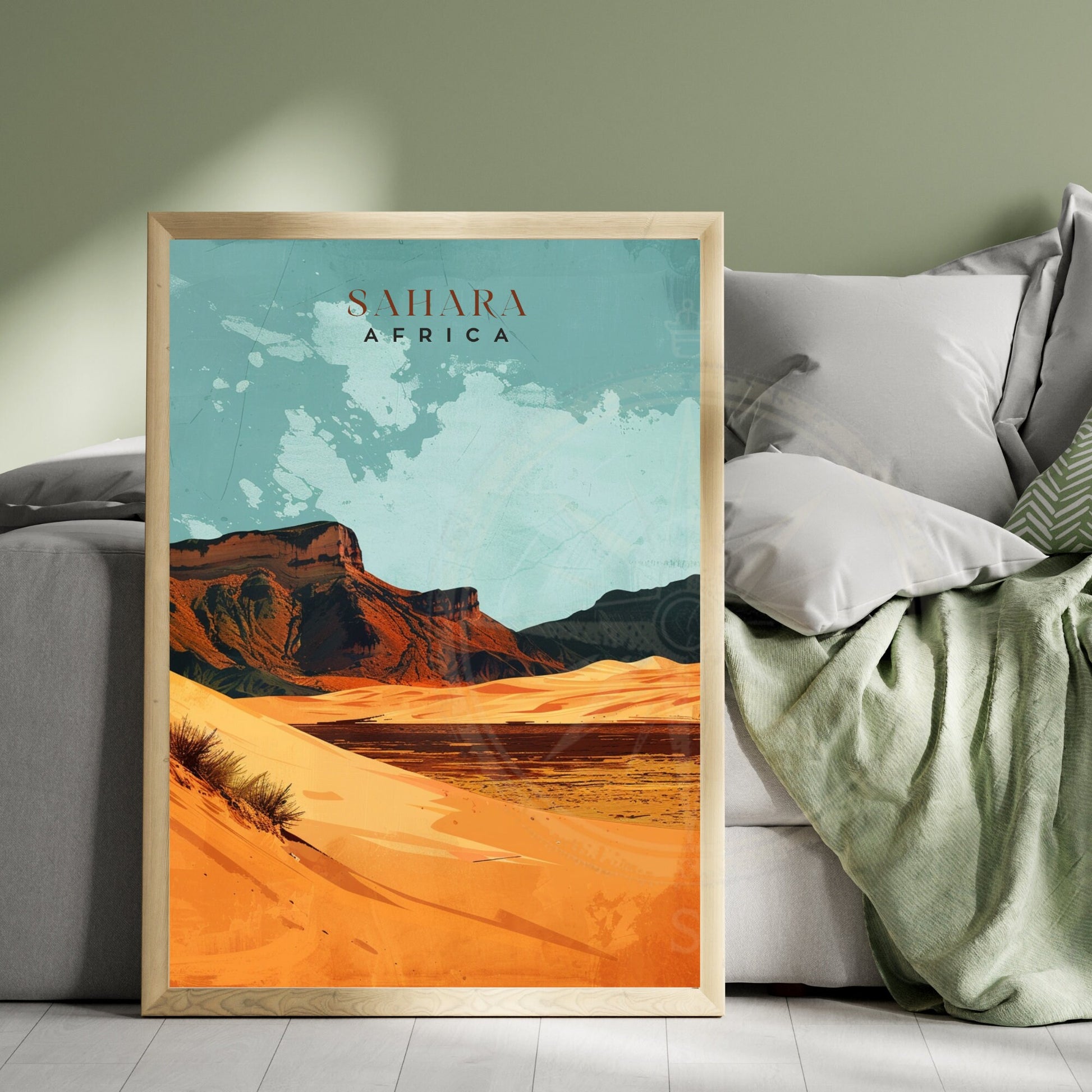 Affiche Sahara | Affiche de voyage Sahara | Affiche Afrique