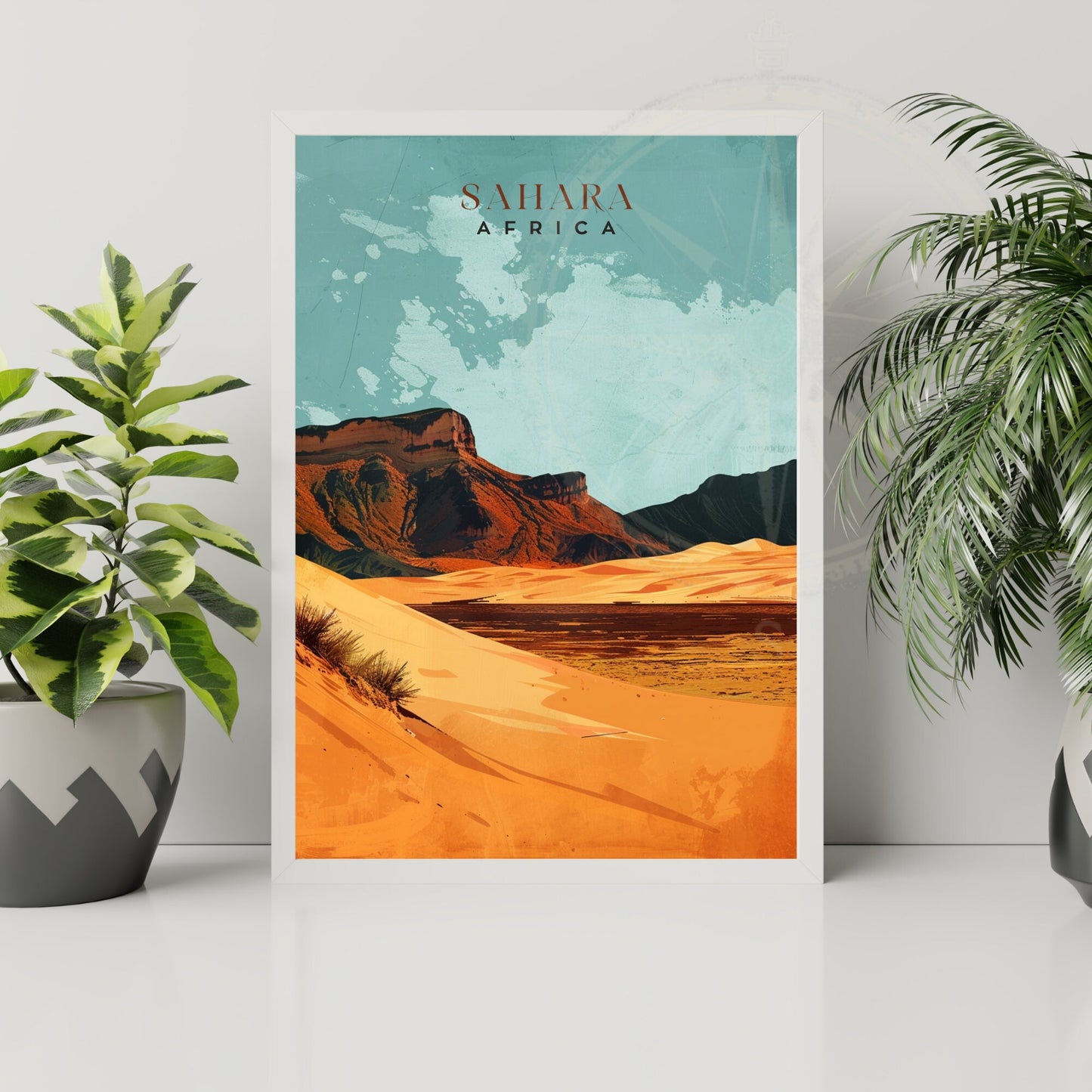 Affiche Sahara | Affiche de voyage Sahara | Affiche Afrique