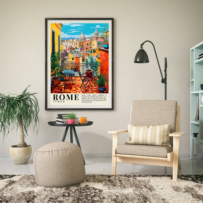 Affiche Rome | impression de voyage Rome | Impression Rome Colisée | Affiche Italie