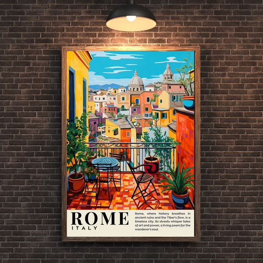 Affiche Rome | impression de voyage Rome | Impression Rome Colisée | Affiche Italie