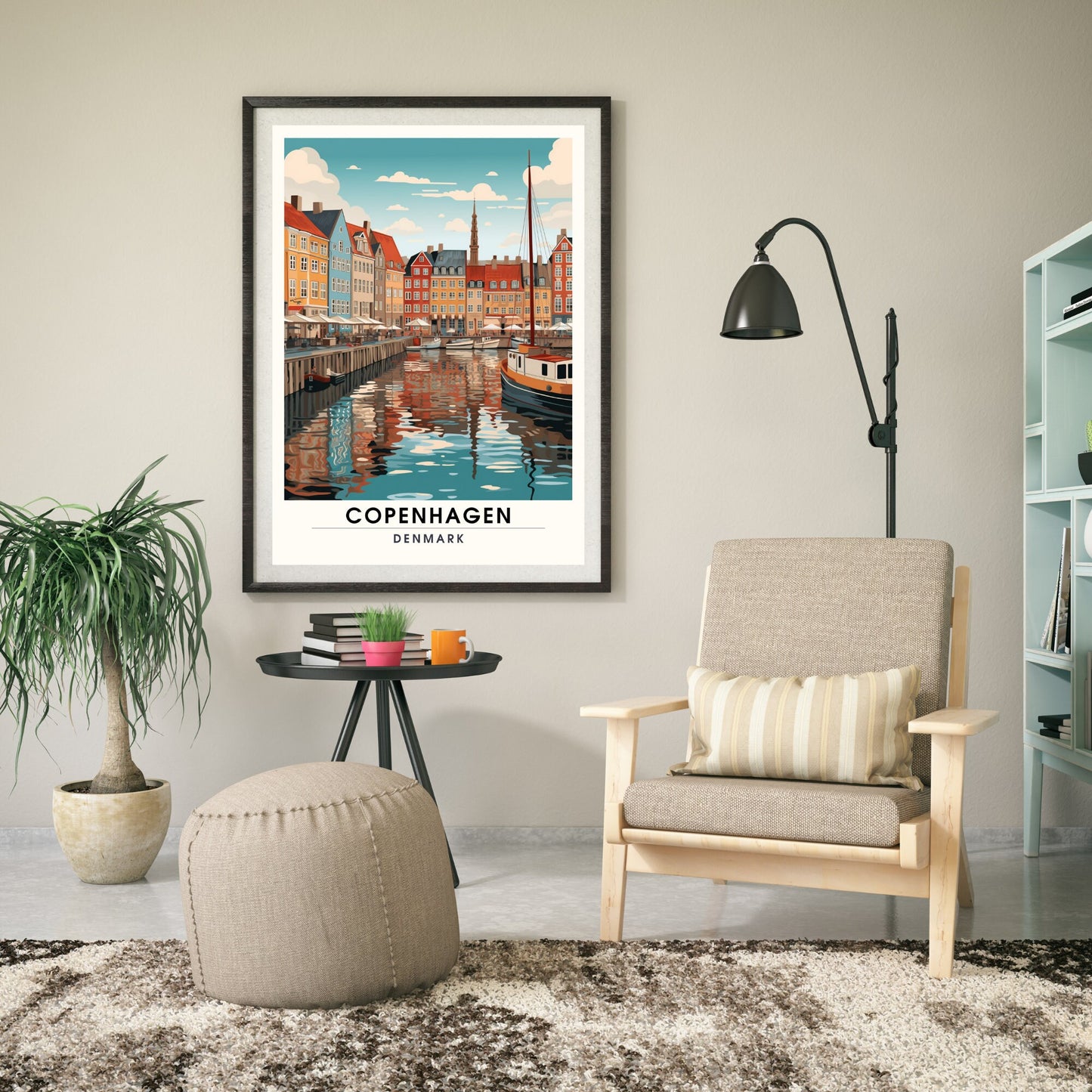 Impression Copenhague | Affiche de Voyage Copenhague | Impression de Voyage Copenhague , Danemark | Affiche Copenhague