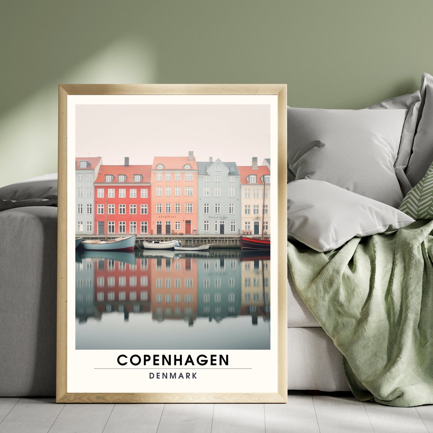 Impression Copenhague | Affiche de Voyage Copenhague | Impression de Voyage Copenhague , Danemark | Affiche Copenhague