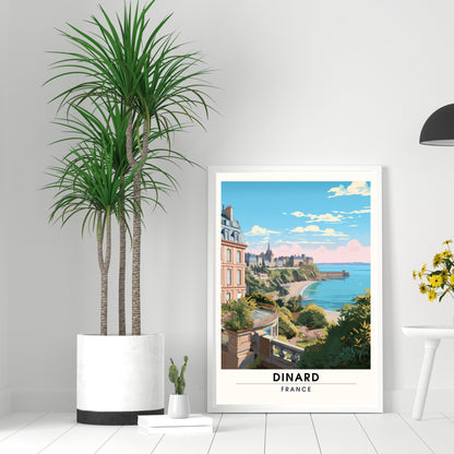 Impression Dinard | Affiche de Voyage Dinard | Impression de Voyage Dinard, France | affiche Bretagne