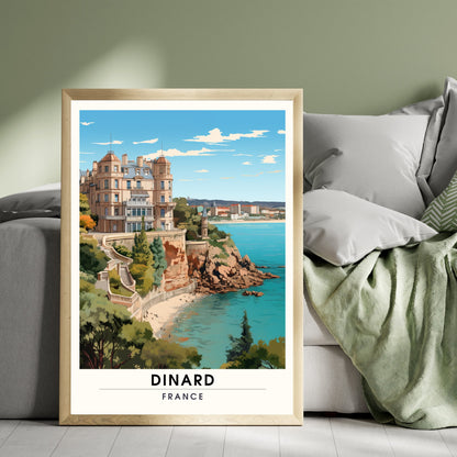 Impression Dinard | Affiche de Voyage Dinard | Impression de Voyage Dinard, France | affiche Bretagne