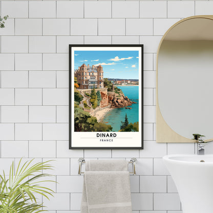 Impression Dinard | Affiche de Voyage Dinard | Impression de Voyage Dinard, France | affiche Bretagne