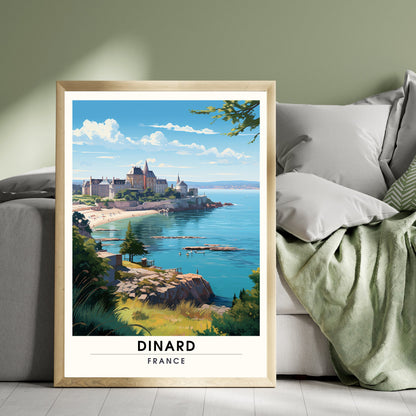 Impression Dinard | Affiche de Voyage Dinard | Impression de Voyage Dinard, France | affiche Bretagne