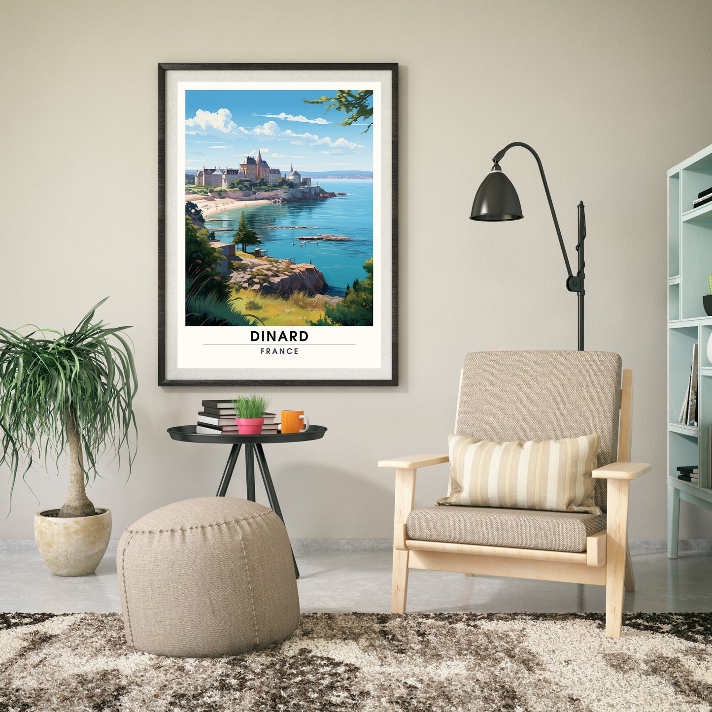 Impression Dinard | Affiche de Voyage Dinard | Impression de Voyage Dinard, France | affiche Bretagne