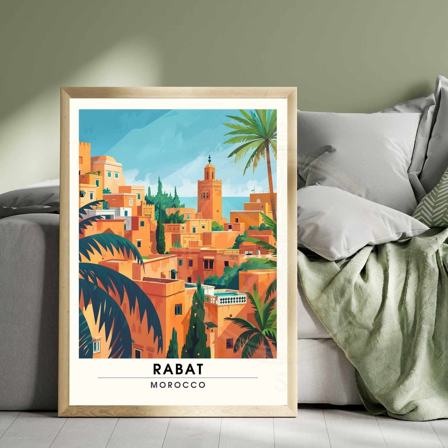 Affiche Rabat, Marco | Impression Rabat | Affiche de voyage Rabat