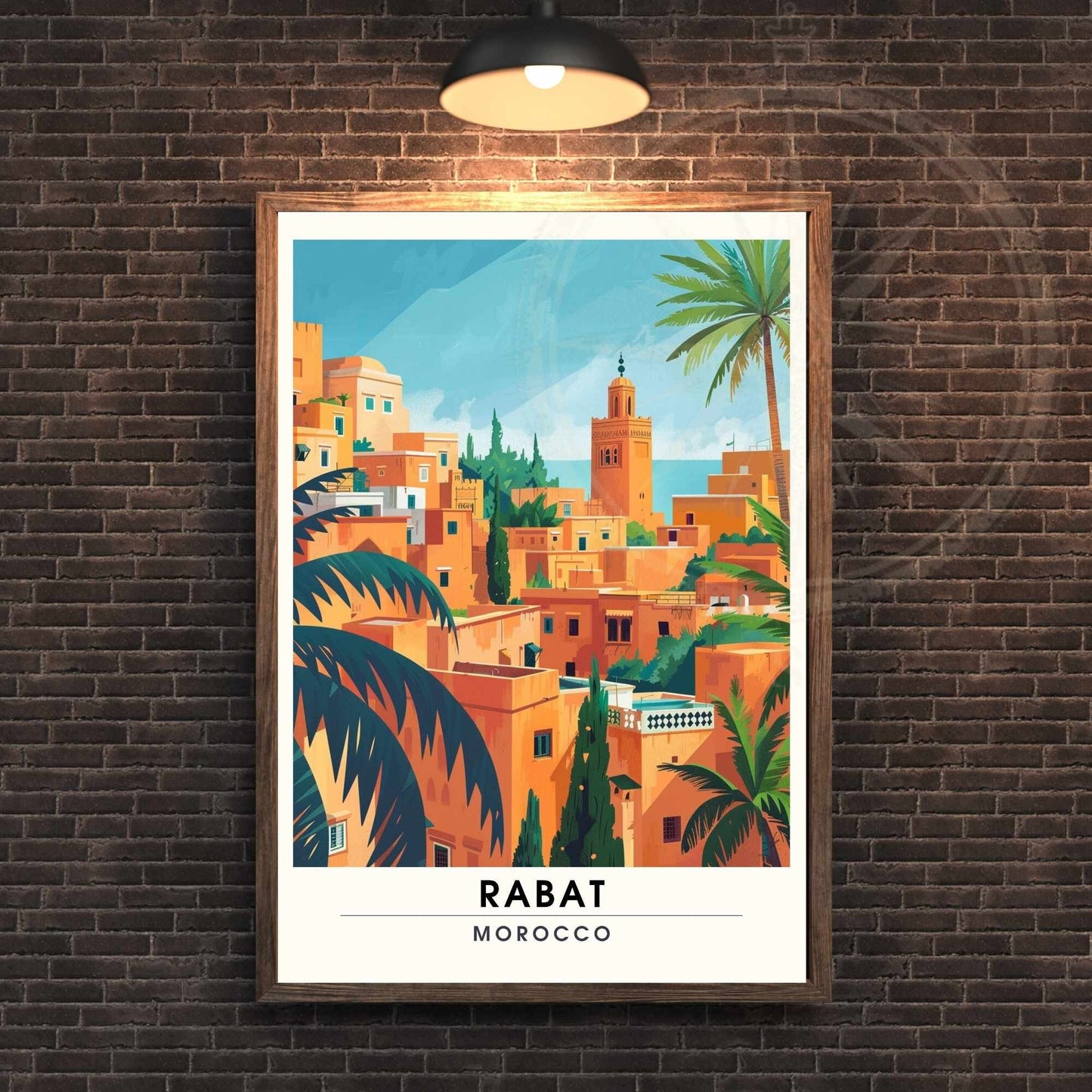 Affiche Rabat, Marco | Impression Rabat | Affiche de voyage Rabat