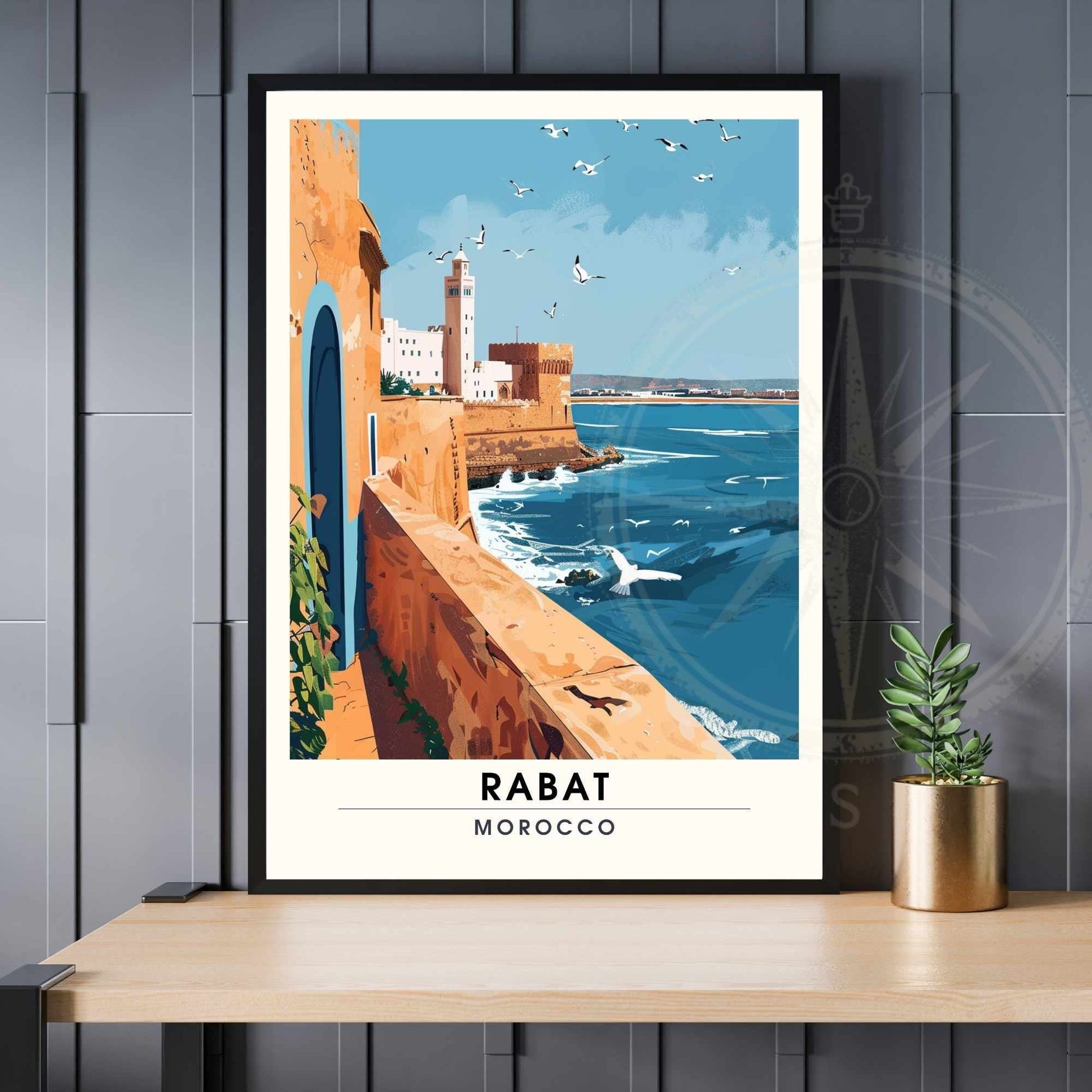 Affiche Rabat, Marco | Impression Rabat | Affiche de voyage Rabat