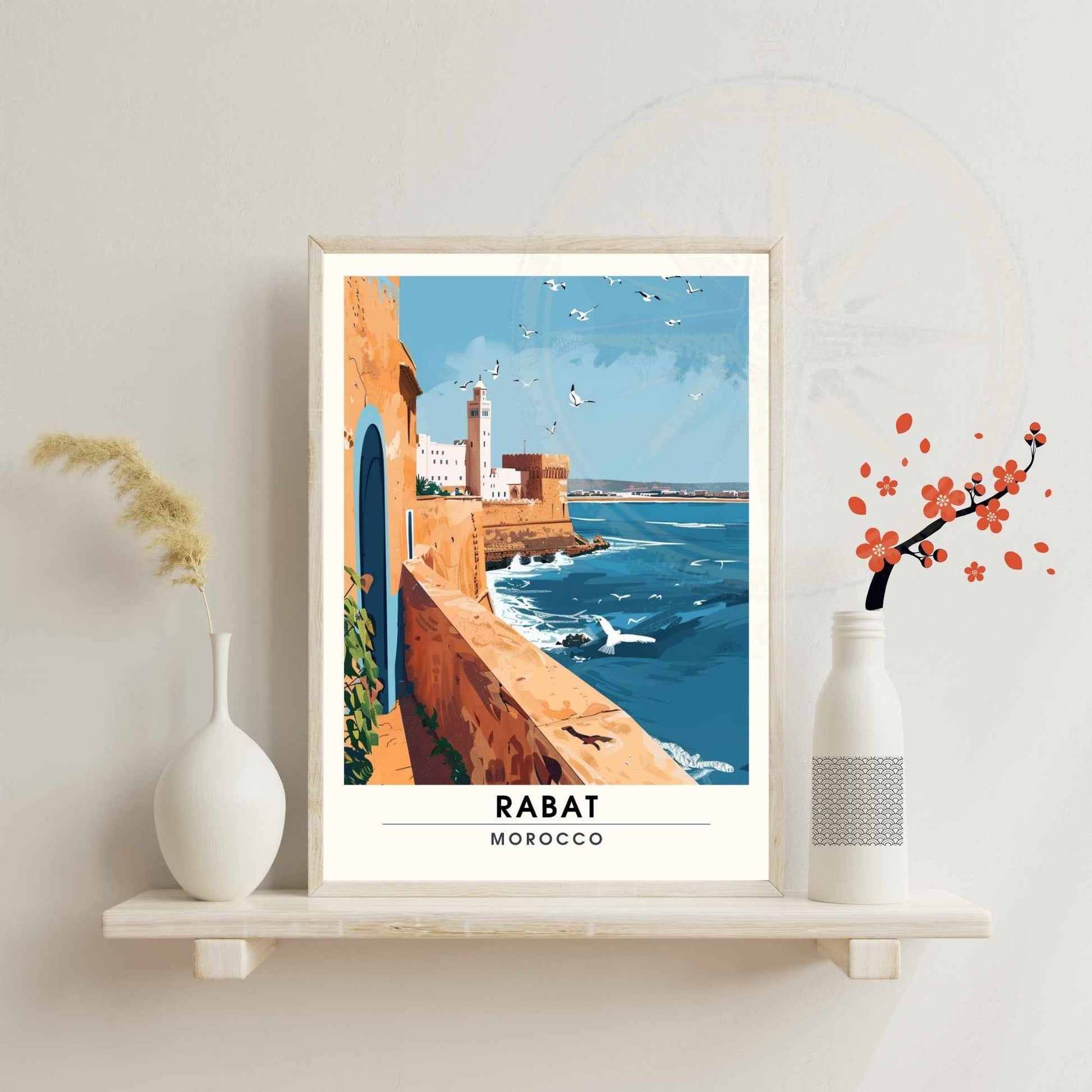 Affiche Rabat, Marco | Impression Rabat | Affiche de voyage Rabat