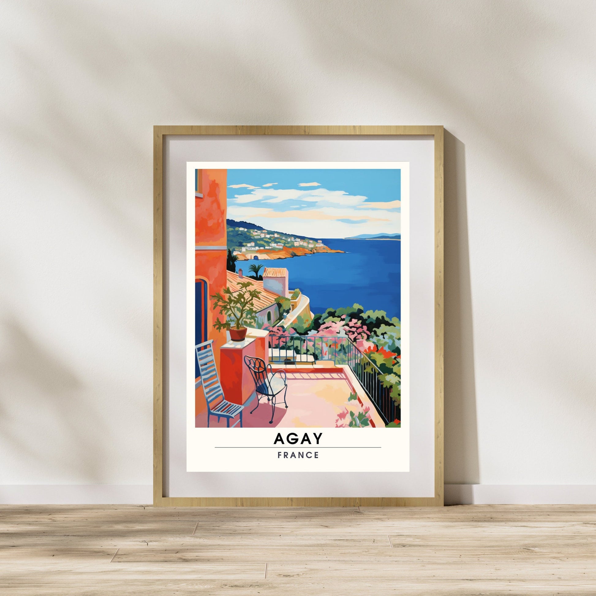 Impression Agay | Affiche de Voyage Agay | Impression de Voyage Agay, France | affiche Côte d'Azur