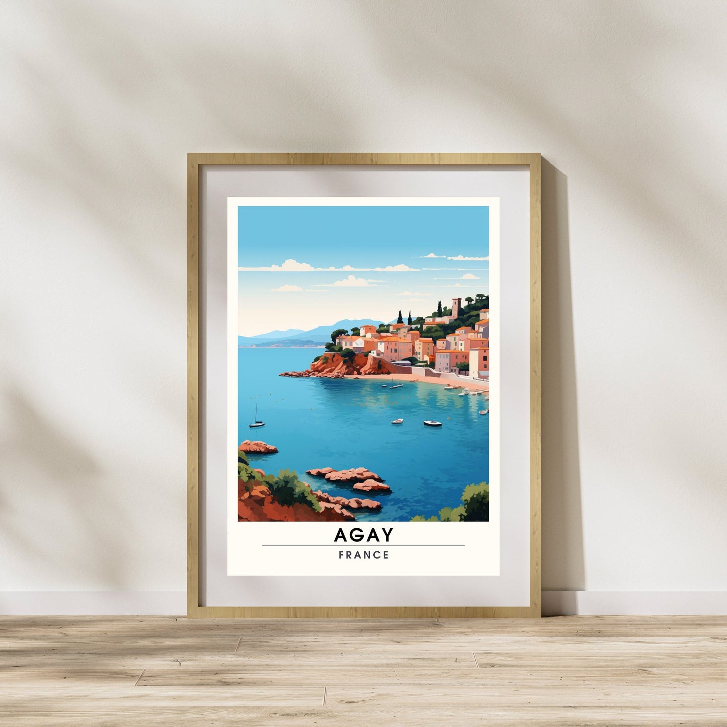 Impression Agay | Affiche de Voyage Agay | Impression de Voyage Agay, France | affiche Côte d'Azur