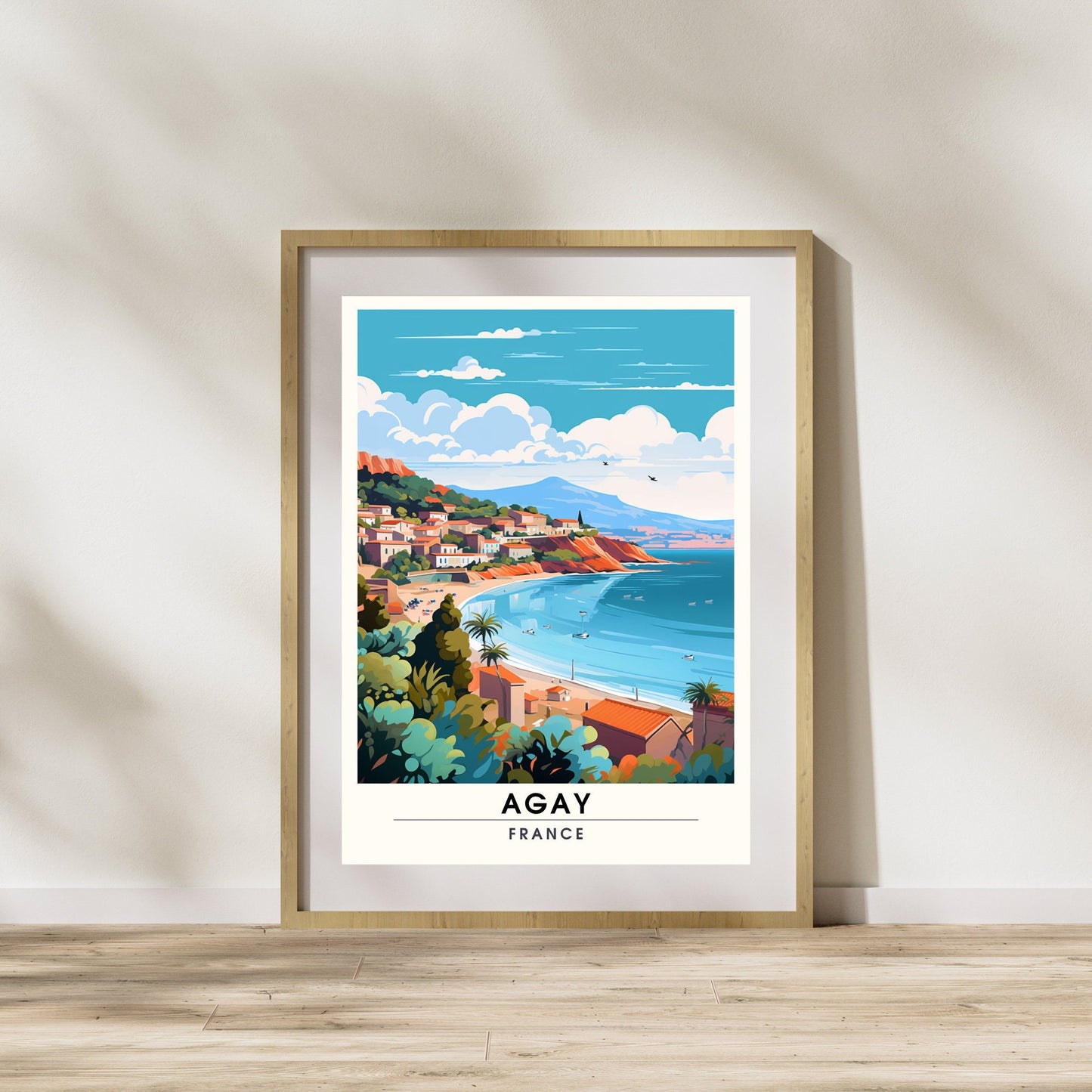 Impression Agay | Affiche de Voyage Agay | Impression de Voyage Agay, France | affiche Côte d'Azur