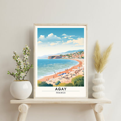 Impression Agay | Affiche de Voyage Agay | Impression de Voyage Agay, France | affiche Côte d'Azur