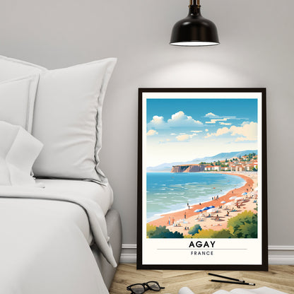 Impression Agay | Affiche de Voyage Agay | Impression de Voyage Agay, France | affiche Côte d'Azur