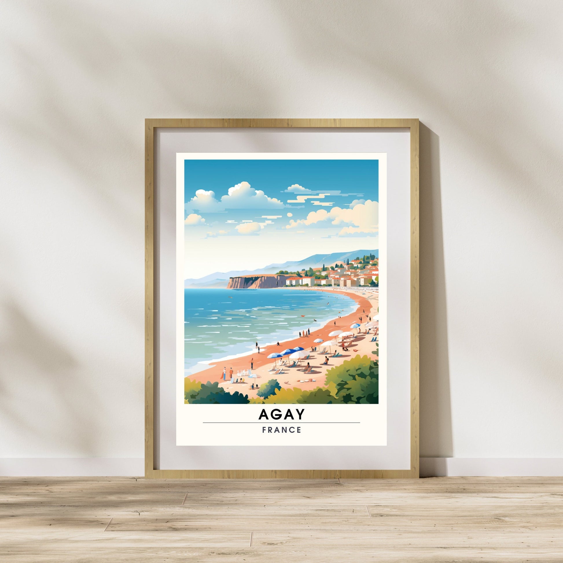 Impression Agay | Affiche de Voyage Agay | Impression de Voyage Agay, France | affiche Côte d'Azur