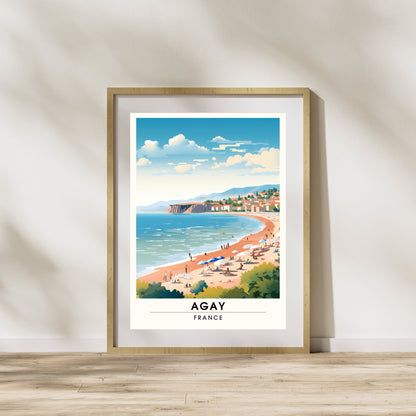 Impression Agay | Affiche de Voyage Agay | Impression de Voyage Agay, France | affiche Côte d'Azur