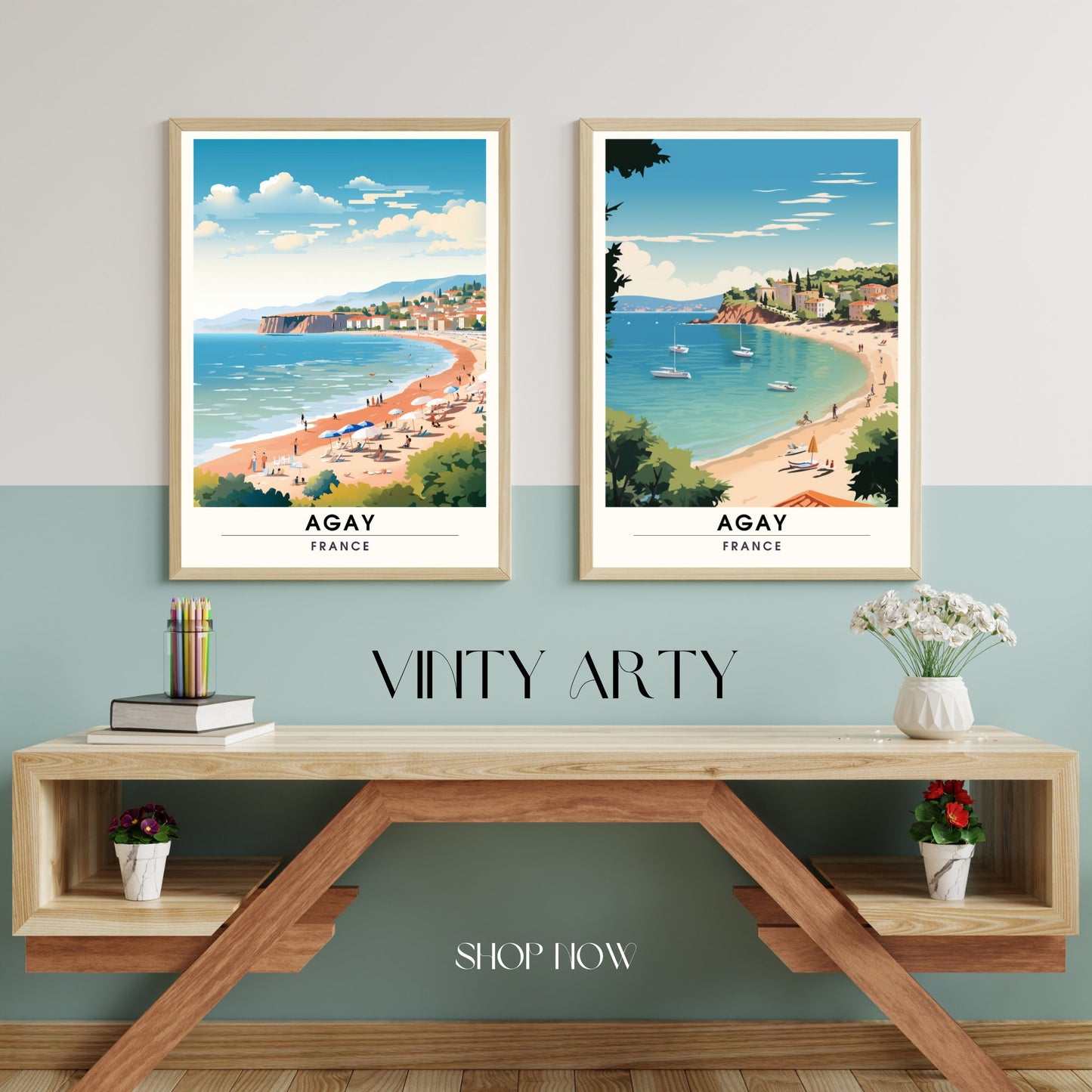 Impression Agay | Affiche de Voyage Agay | Impression de Voyage Agay, France | affiche Côte d'Azur