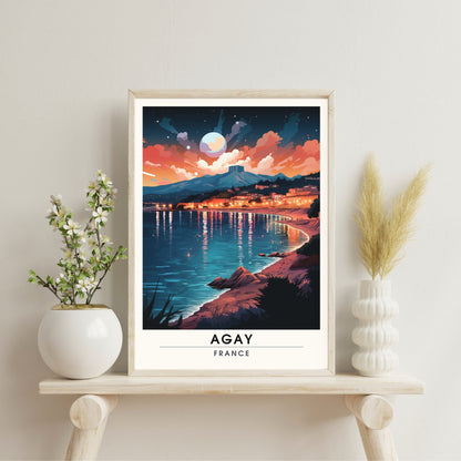 Impression Agay | Affiche de Voyage Agay | Impression de Voyage Agay, France | affiche Côte d'Azur