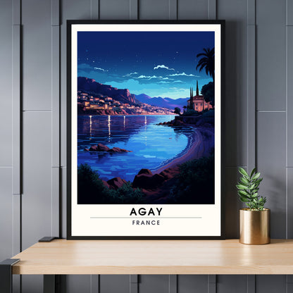 Impression Agay | Affiche de Voyage Agay | Impression de Voyage Agay, France | affiche Côte d'Azur