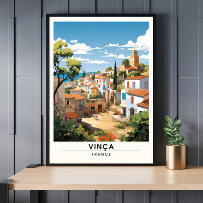 Impression Vinça | Affiche de Voyage Vinça | Impression de Voyage Vinça, France