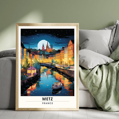 Affiche Metz | impression de voyage Metz, France