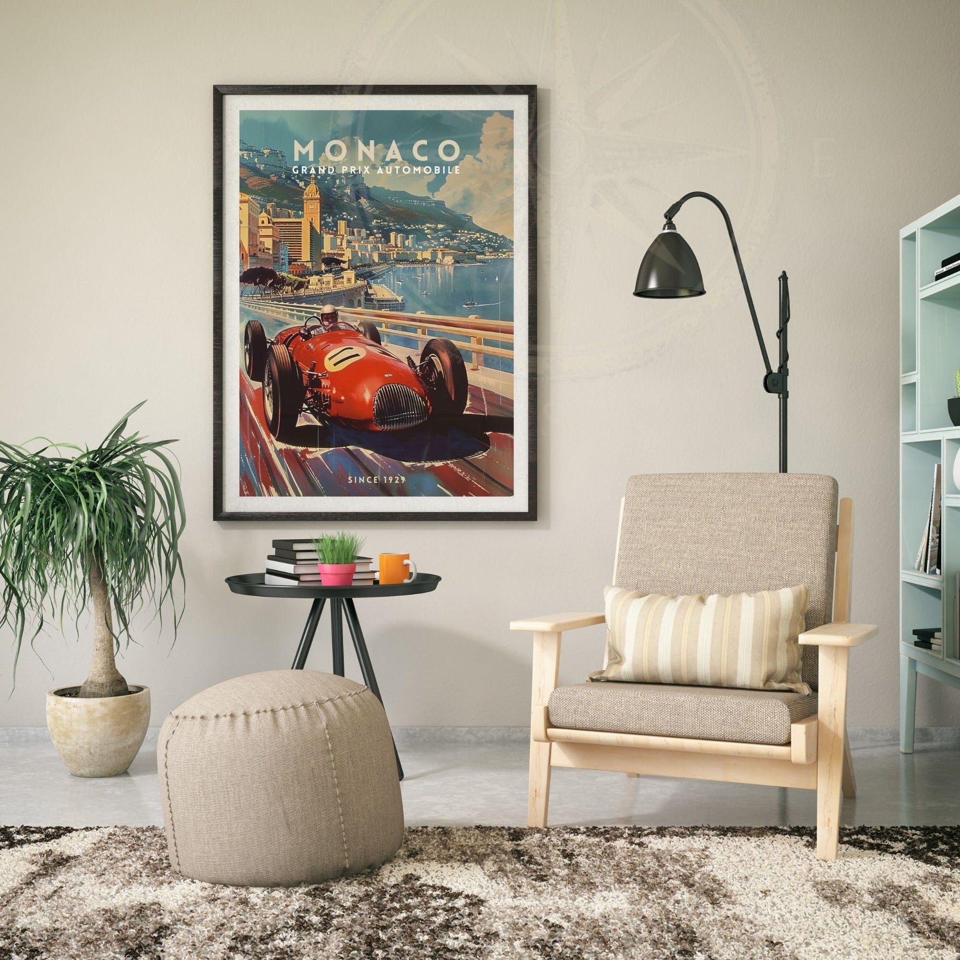 Impression Monaco Grand prix | Impression voiture vintage | Affiche Monaco | Affiche Grand prix Monaco