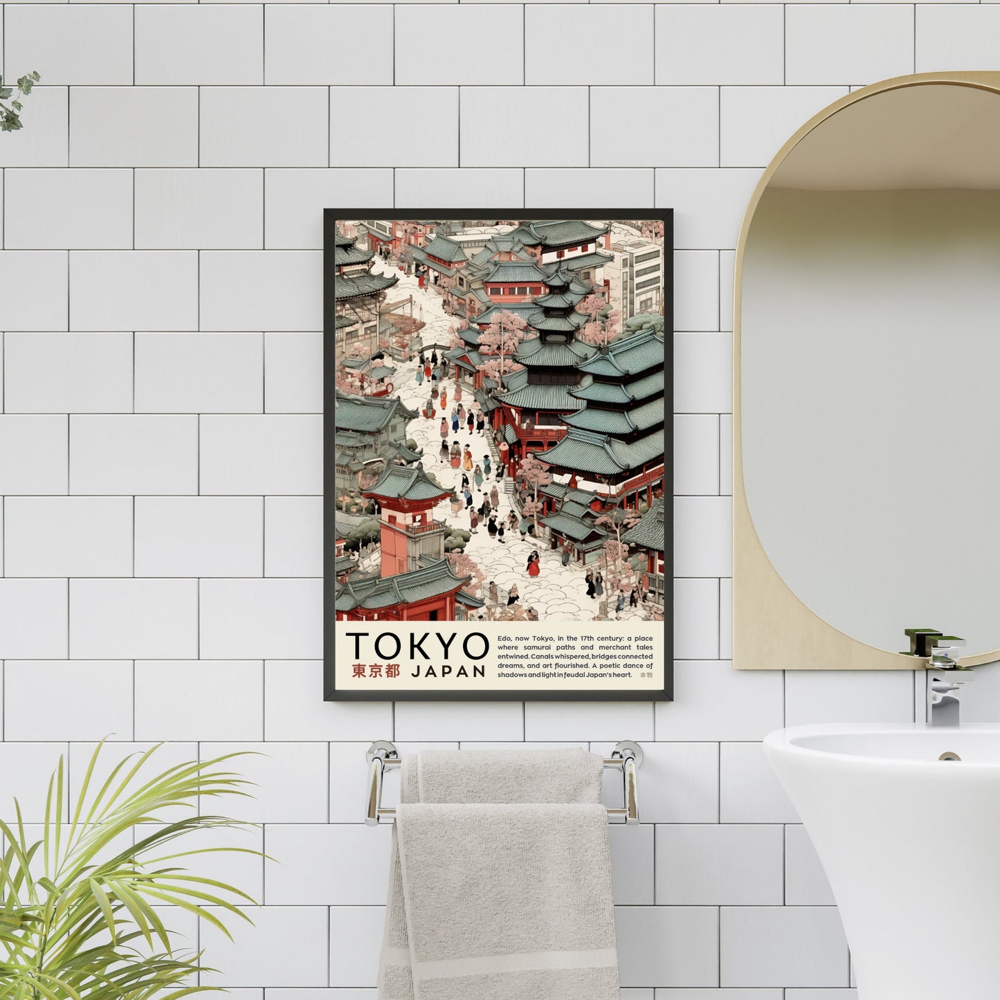 Impression Tokyo | Affiche vintage Tokyo | Affihe ukiyo-e | Affiche Japon