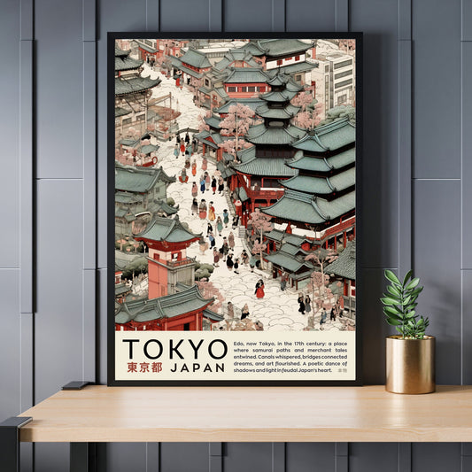 Impression Tokyo | Affiche vintage Tokyo | Affihe ukiyo-e | Affiche Japon