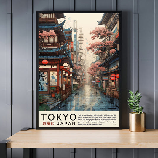 Impression Tokyo | Affiche vintage Tokyo | Affihe ukiyo-e | Affiche Japon