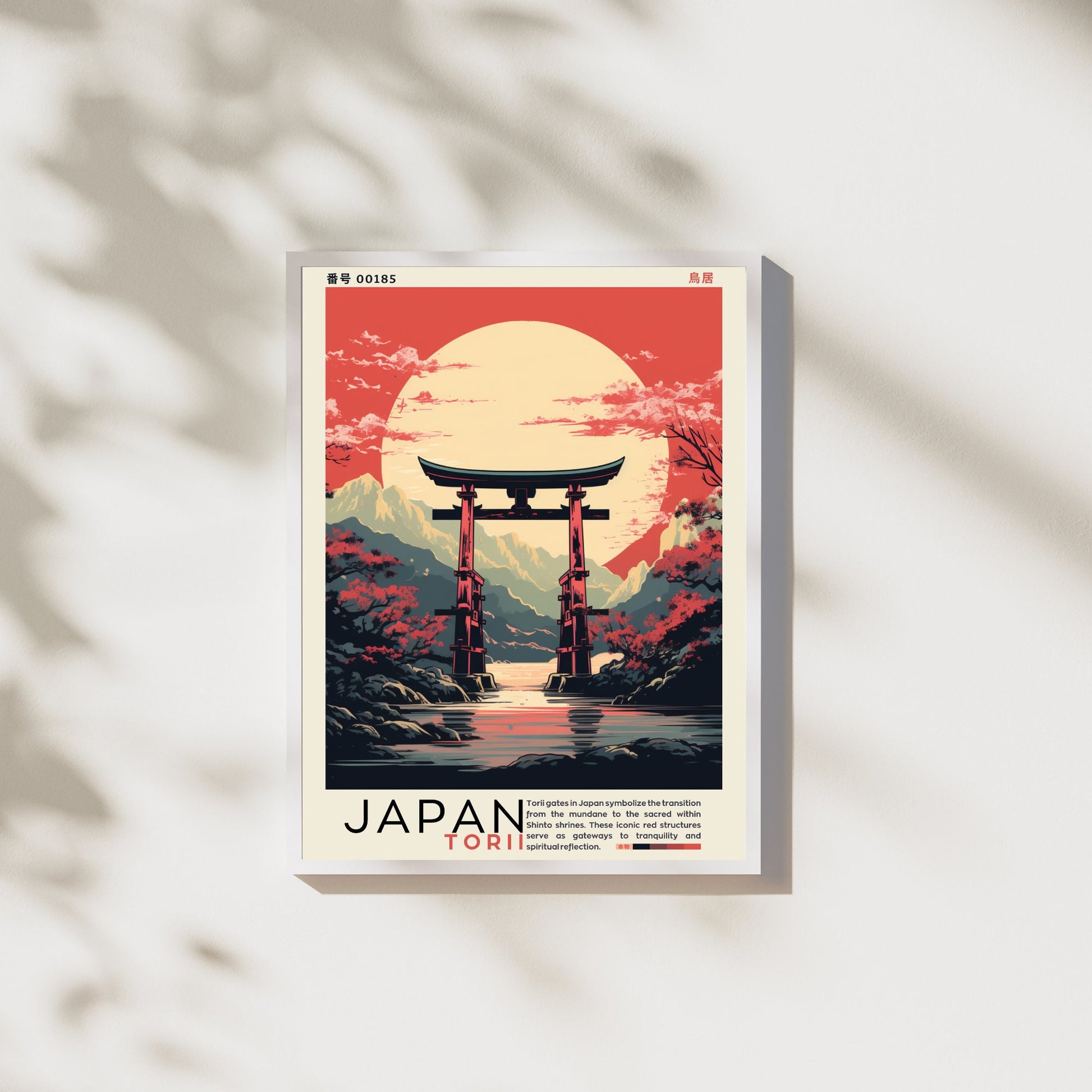 Impression Japon | Affiche vintage Japon | Affihe porte de Torii | Impression Torii, Japon