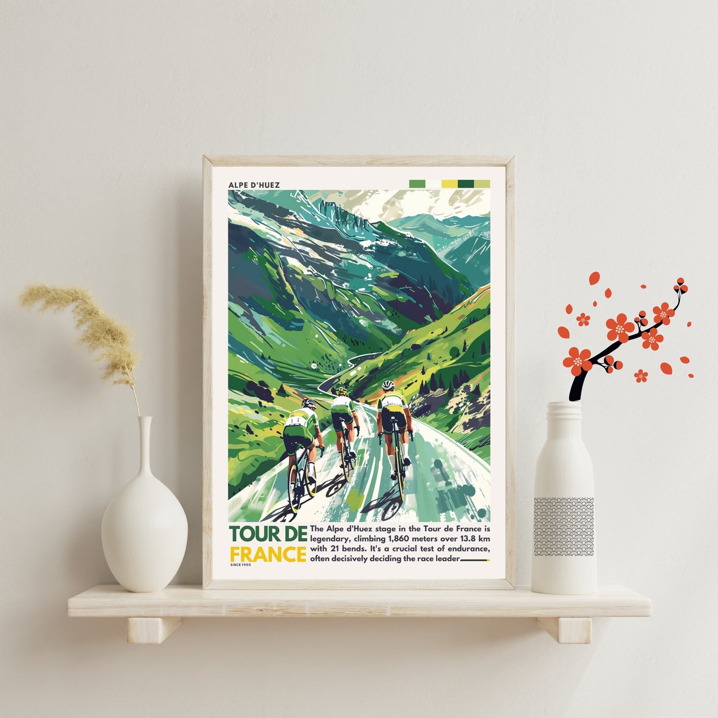 Impression Tour de France | Alpe d'Huez | Affiche Tour de France