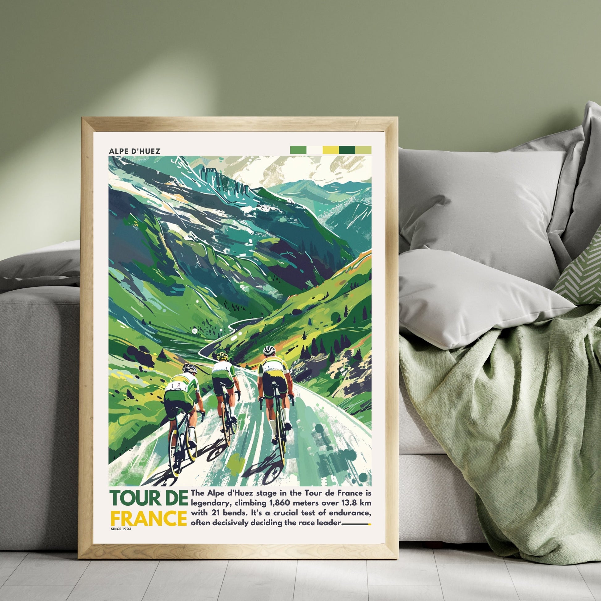 Impression Tour de France | Alpe d'Huez | Affiche Tour de France