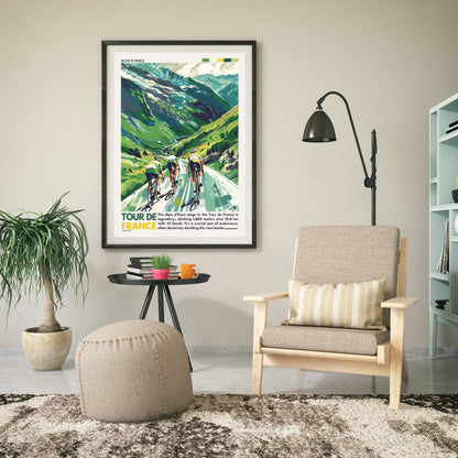 Impression Tour de France | Alpe d'Huez | Affiche Tour de France