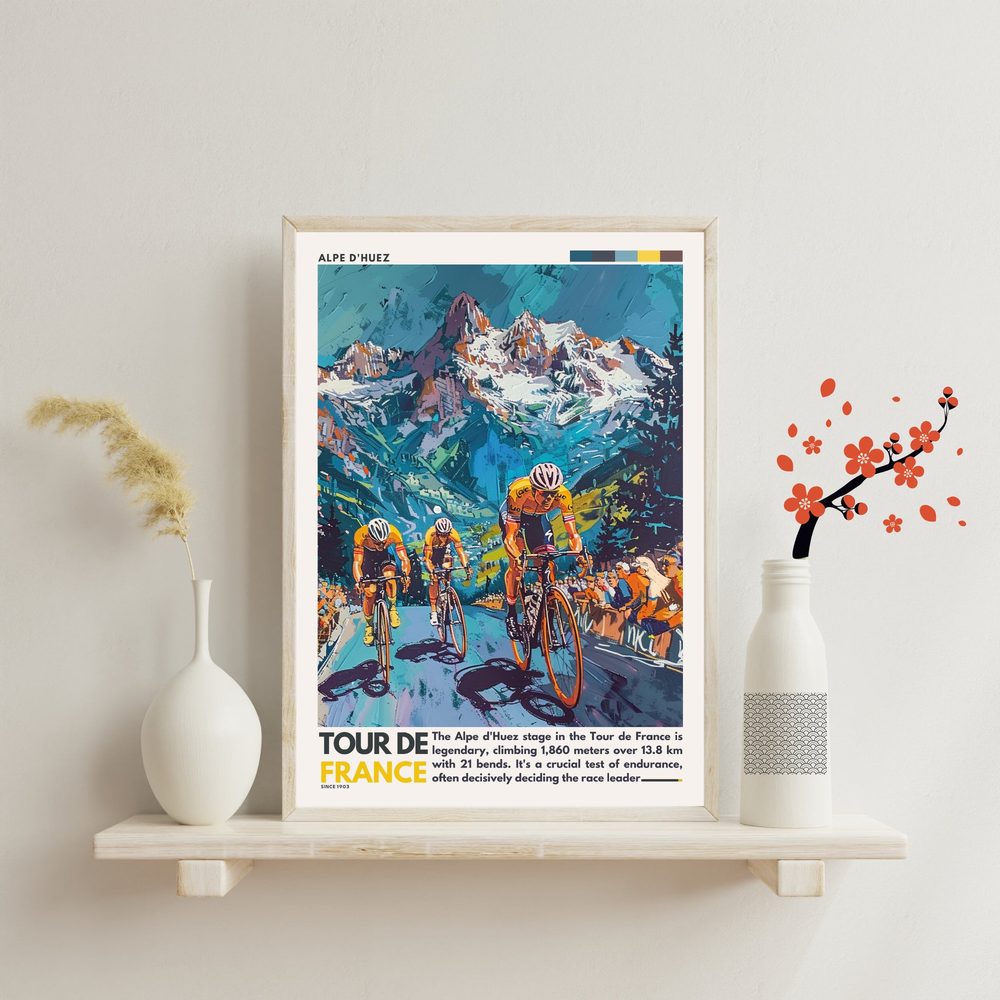 Impression Tour de France | Alpe d'Huez | Affiche Tour de France