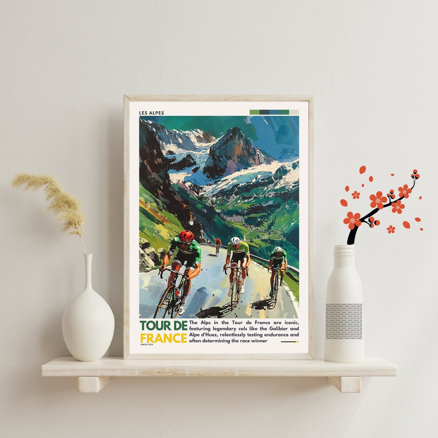 Impression Tour de France | Les Alpes | Affiche Tour de France