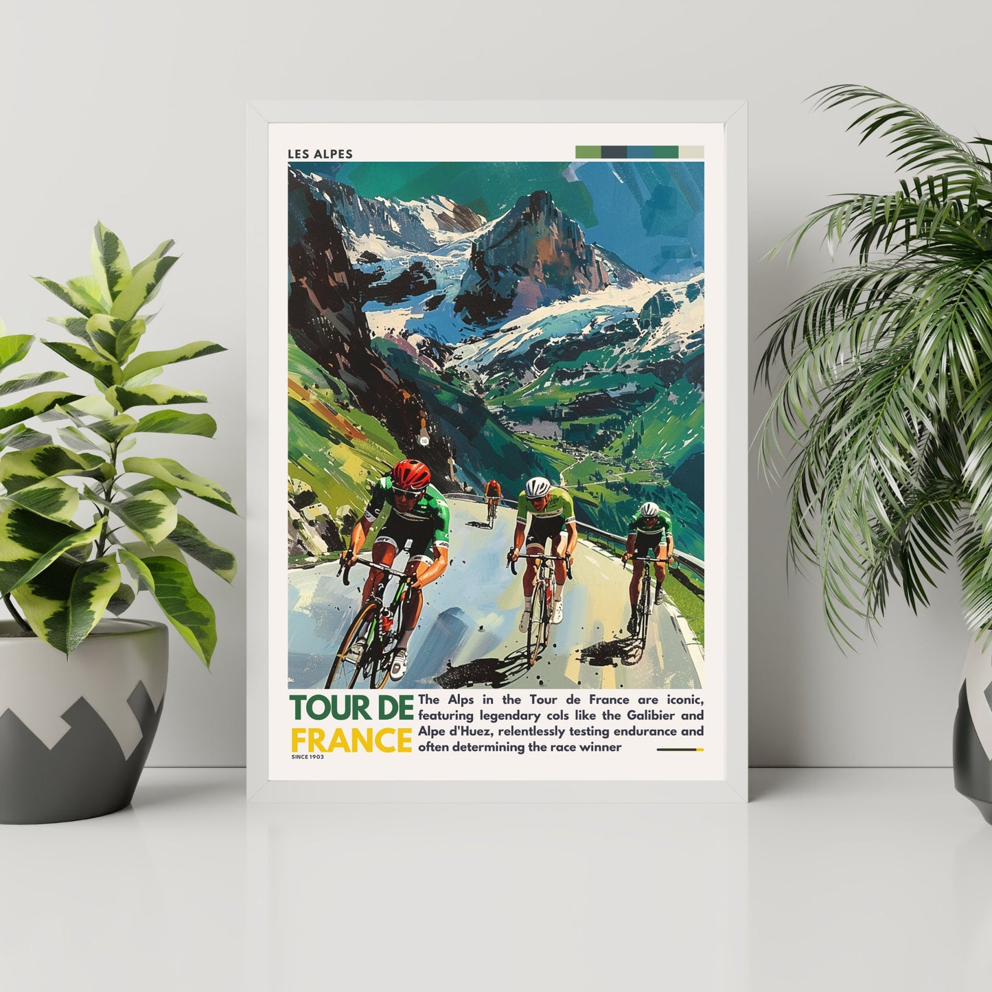 Impression Tour de France | Les Alpes | Affiche Tour de France