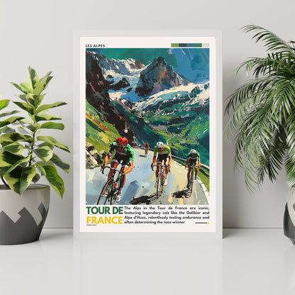 Impression Tour de France | Les Alpes | Affiche Tour de France