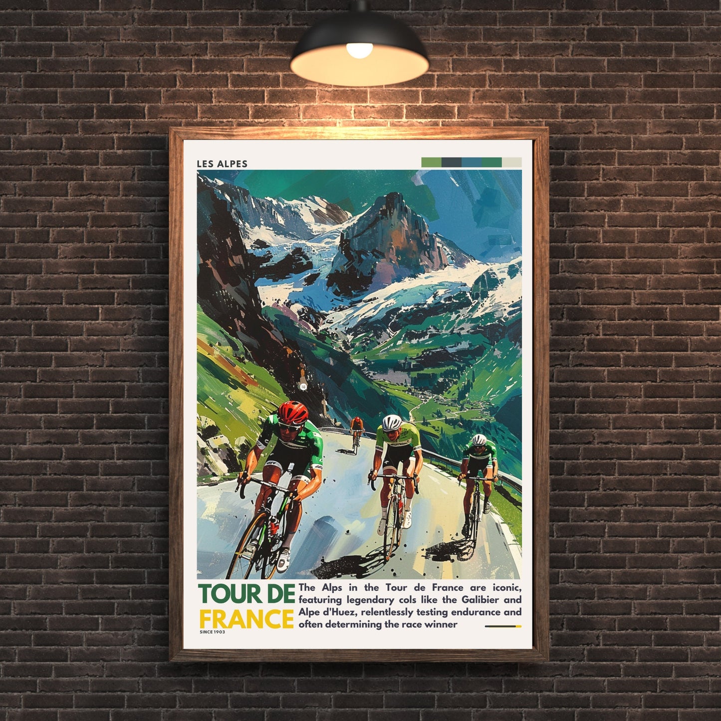 Impression Tour de France | Les Alpes | Affiche Tour de France