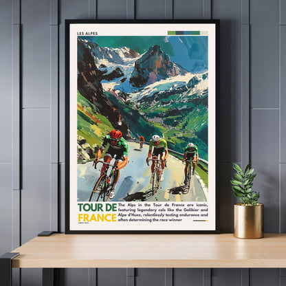 Impression Tour de France | Les Alpes | Affiche Tour de France