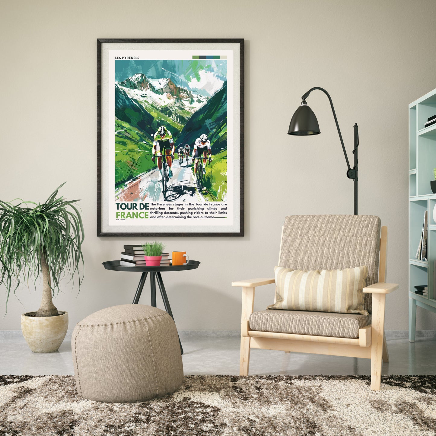 Impression Tour de France | Les Pyrénées | Affiche Tour de France