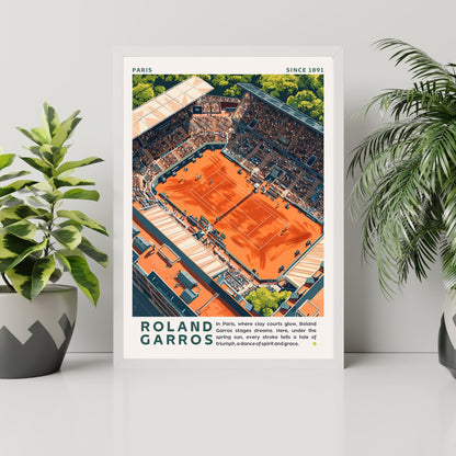 Impression Roland Garros | Affiche Roland Garros | Affiche Tennis