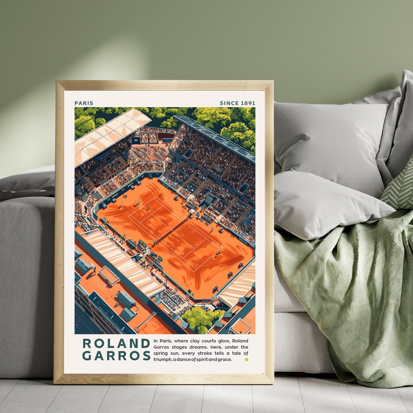 Impression Roland Garros | Affiche Roland Garros | Affiche Tennis