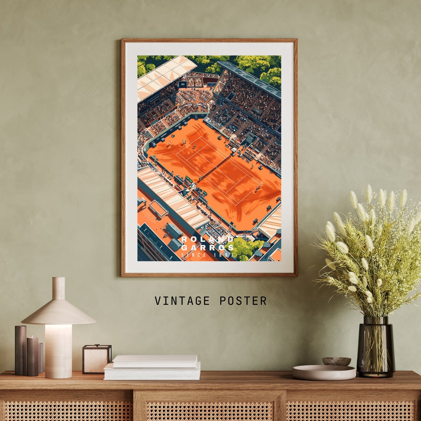 Impression Roland Garros | Affiche Roland Garros | Affiche Tennis