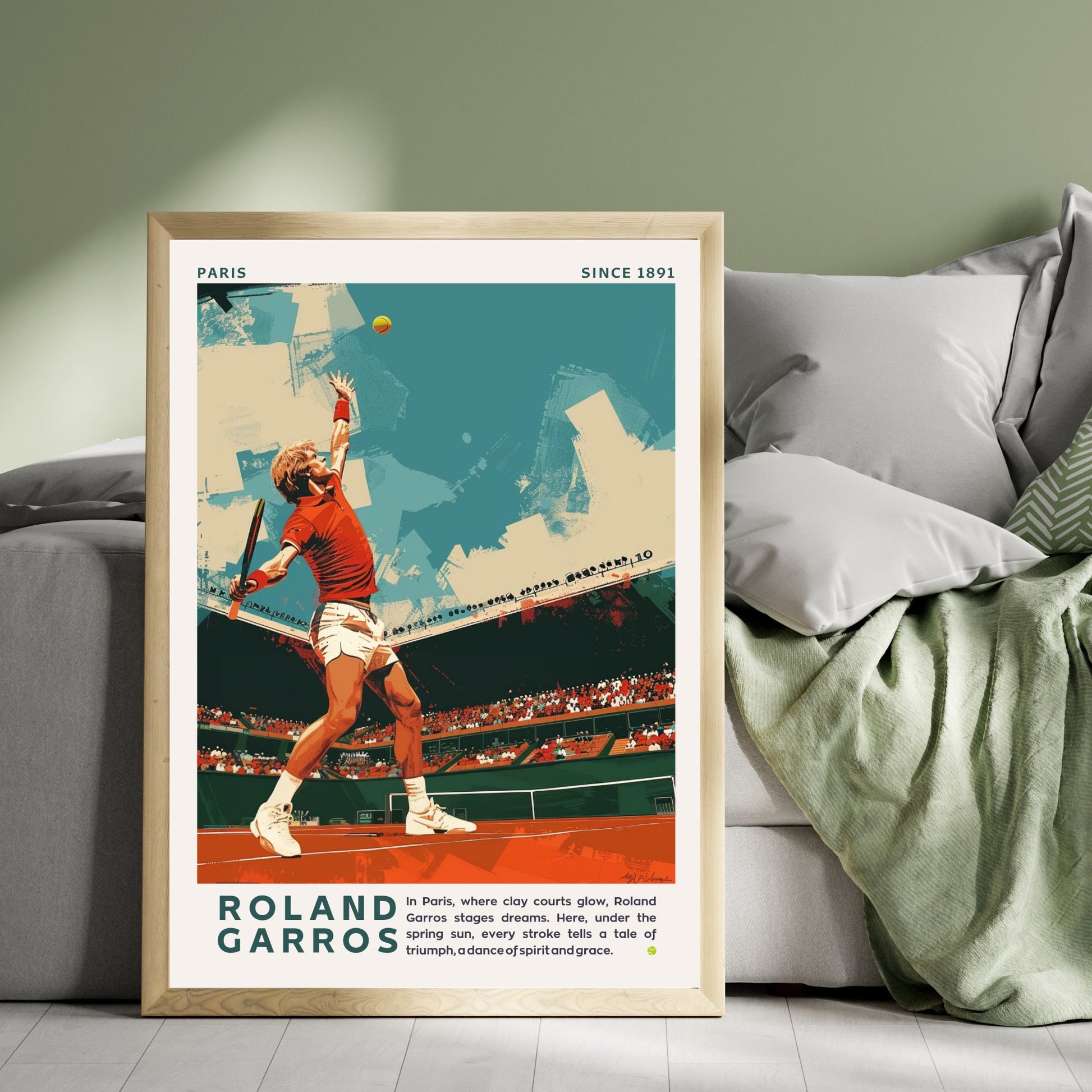 Impression Roland Garros | Affiche Roland Garros | Affiche Tennis