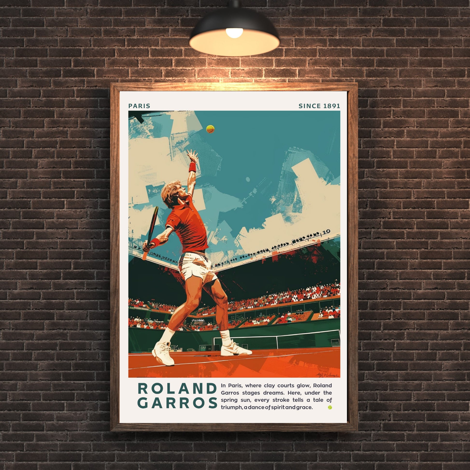 Impression Roland Garros | Affiche Roland Garros | Affiche Tennis